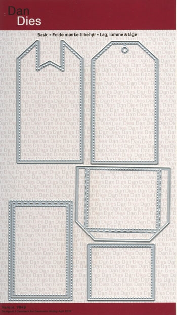  Dan Dies Folder mærke tilbehør Lag, lomme og låge 5,5x4,5 til 5,5x10cm